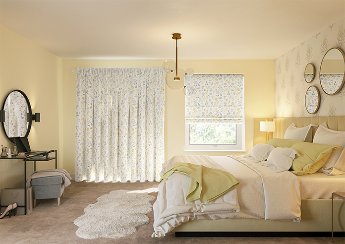 Floral Whimsy, Burnt Yellow - Made to Measure Curtains - Image 15